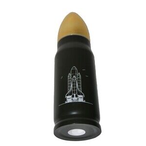 Bullet Thermos Space Shuttle Missile Rocket Travel Flask Black Stainless Steel